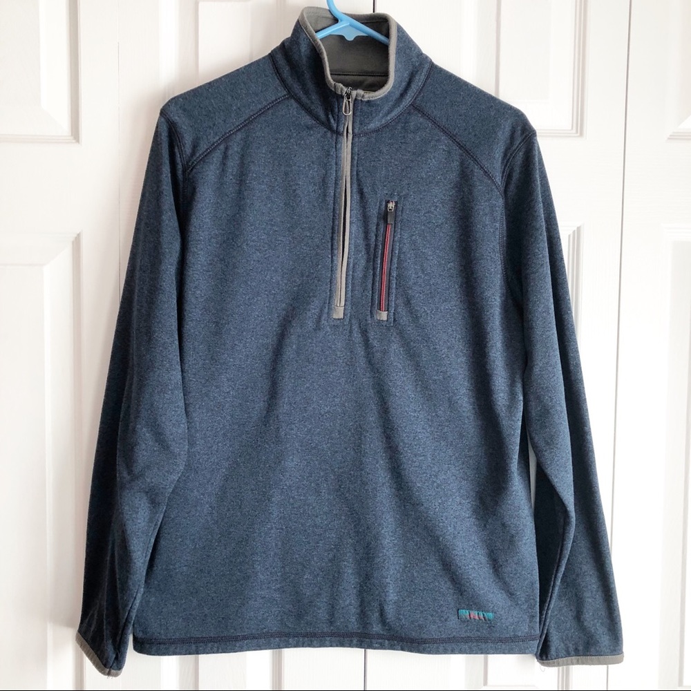 G.H. Bass & Co. Explorer Blue 1/4 Zip Pullover Small